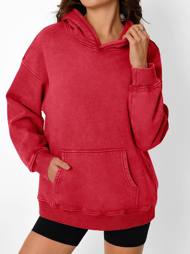 ✨Unisex Casual Oversized Acid Wash Tops Hoodie Pullover